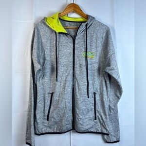RM Running Man Scooby Doo Run Full Zip Hoodie Sweatshirt Womens Gray L